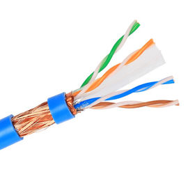 E- Bright Shielded SFTP Indoor CAT6 Lan Cable STP مس خالص برای سیستم کابل کشی