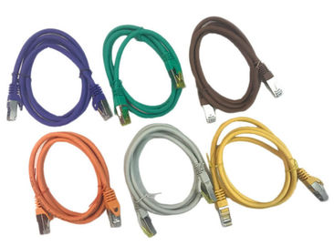 کابل کابل چند محور CAT7 محافظ SSTP PVC شبکه HDPE طول عایق HDPE 0.5m / 1m / 2m / 3m / 5m