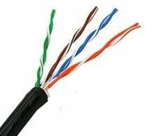 کابل شبکه Cat5e PVC با فرکانس بالا رنگ اختیاری جفت پیچ خورده 4P