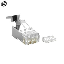 اتصالات کابل شبکه مدولار Cat7 RJ45 Plug 8P Connector 8P8C Shielded
